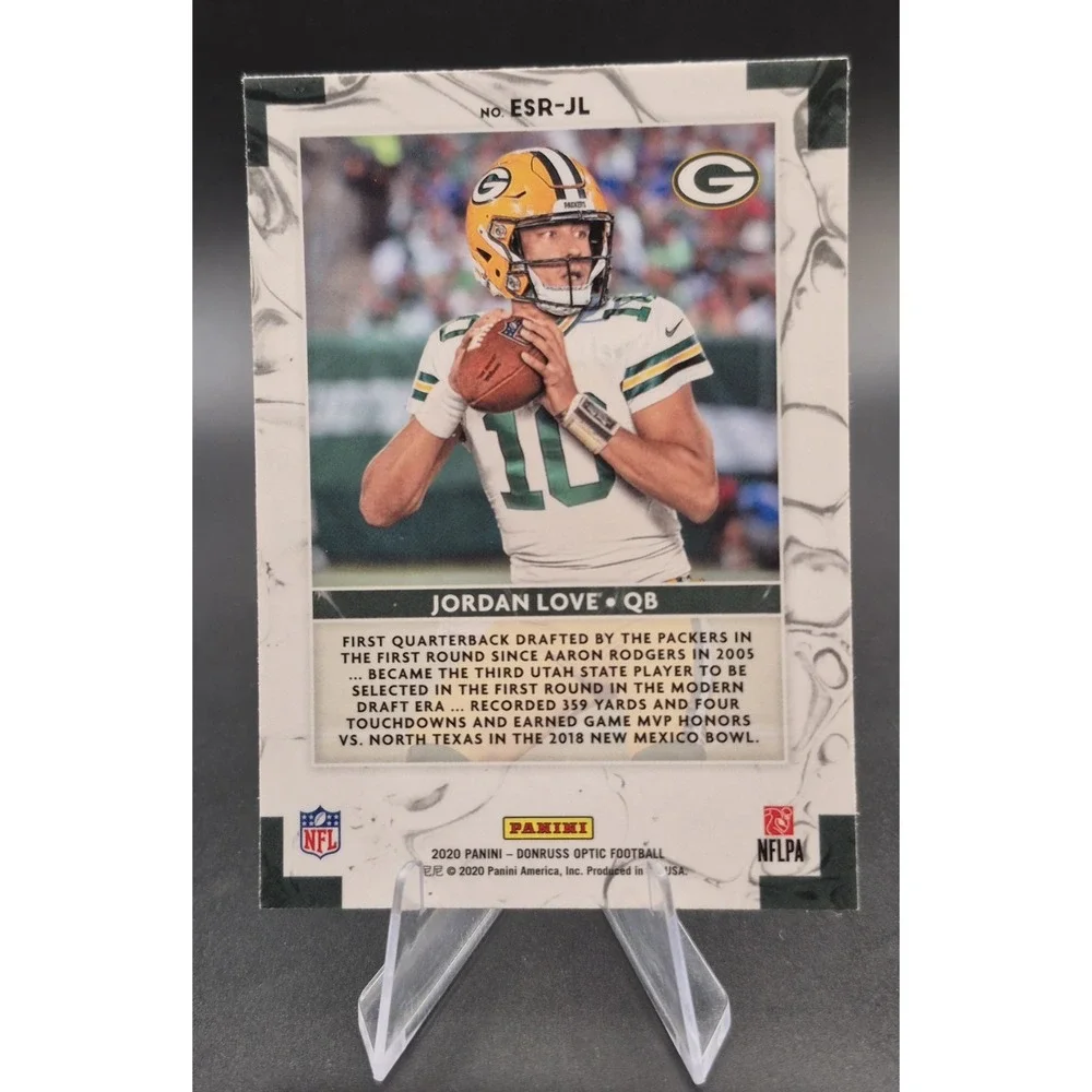 2020 Panini Optic Jordan Love #ESR-JL Elite Series Rookies (RC)Green Bay Packers